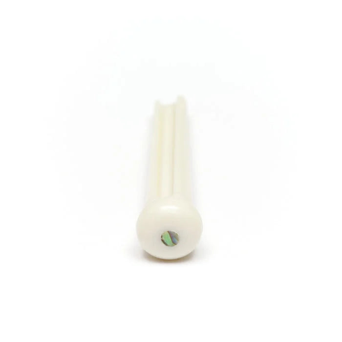Graph Tech TUSQ Tradtional Bridge Pins 2mm White / Paua Dot (6 Pcs)