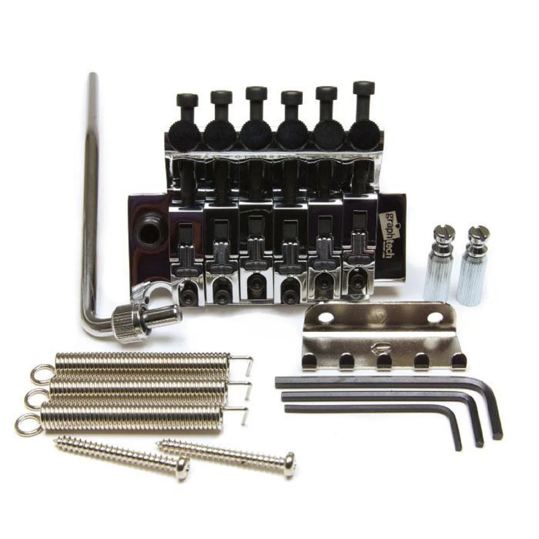 Graph Tech String Saver Floyd Rose Bridge With String Savers Chrome