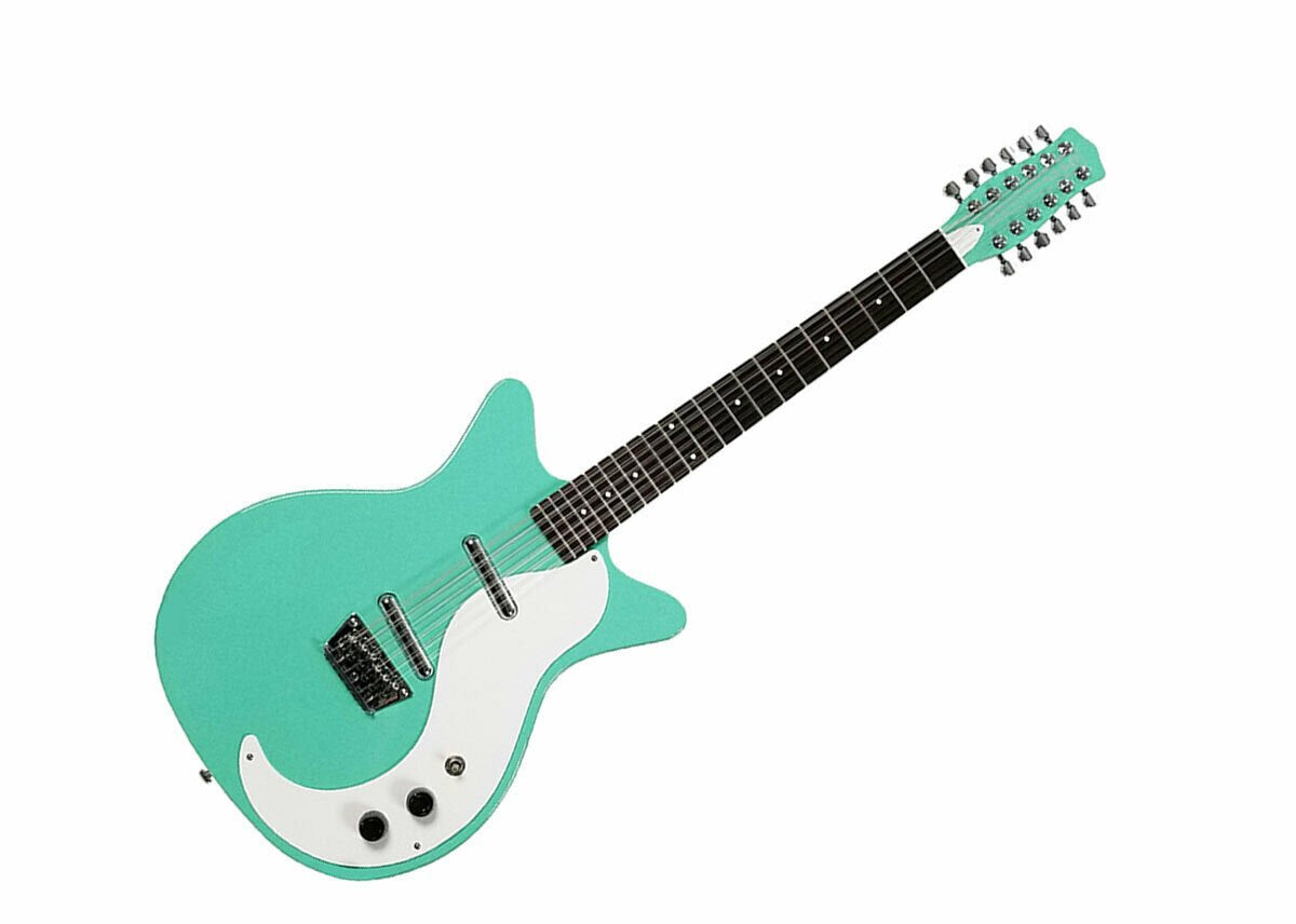 Danelectro 59DC 12-String Electric Guitar, Aqua