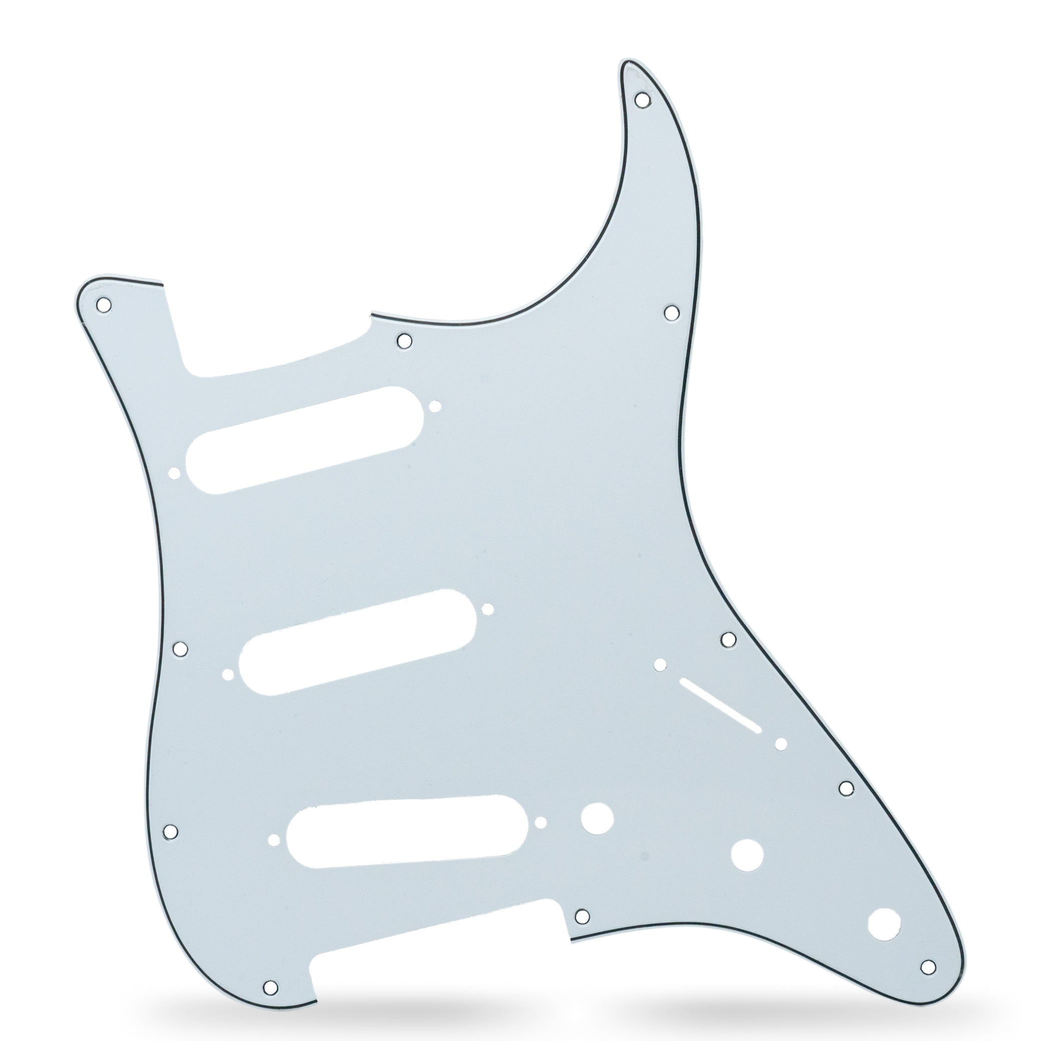 AxLabs 11-Hole Strat-Style Pickguard, 3-Ply White