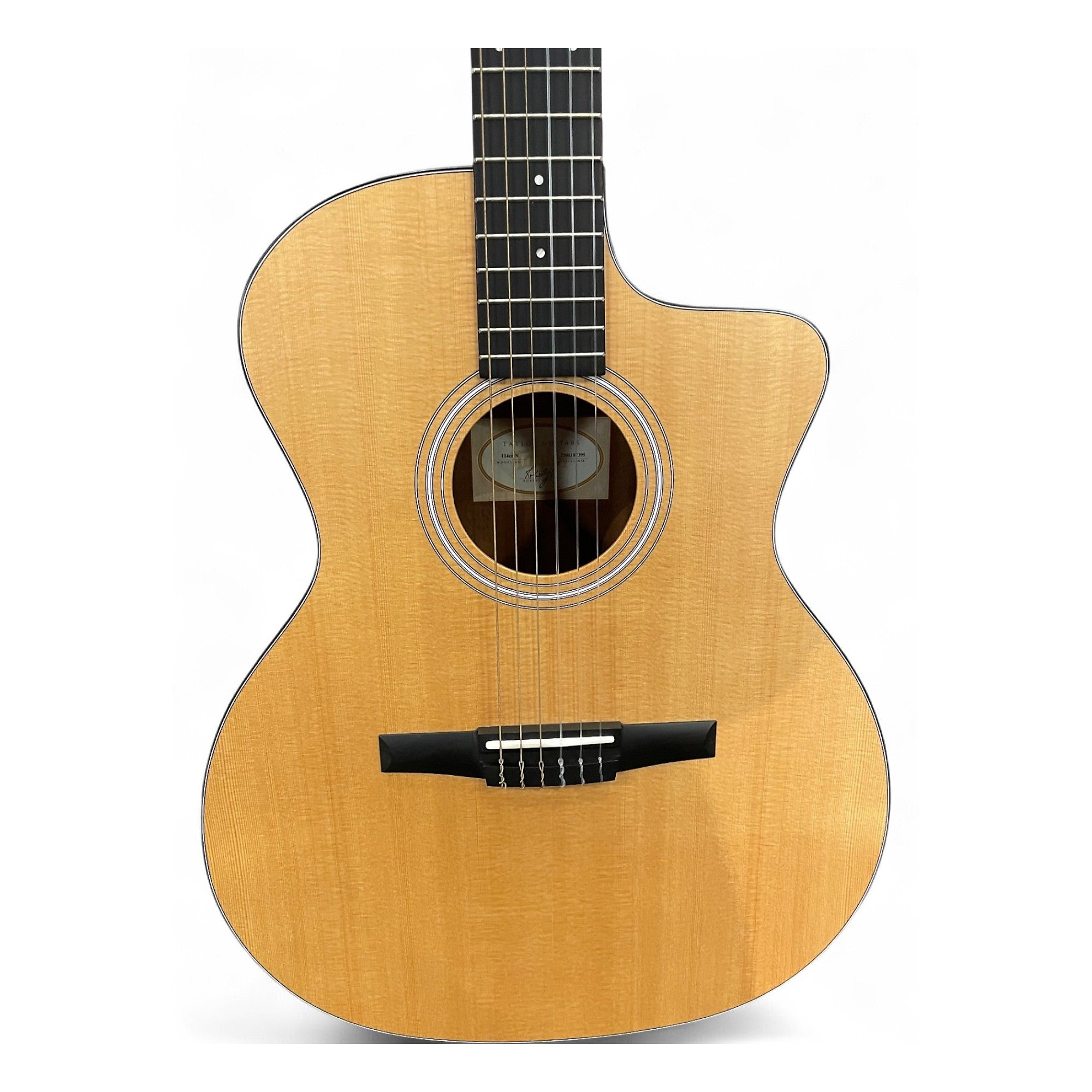 Taylor 114ce-N Natural Sitka Spruce 6-string Acoustic-Electric Nylon-String Guitar