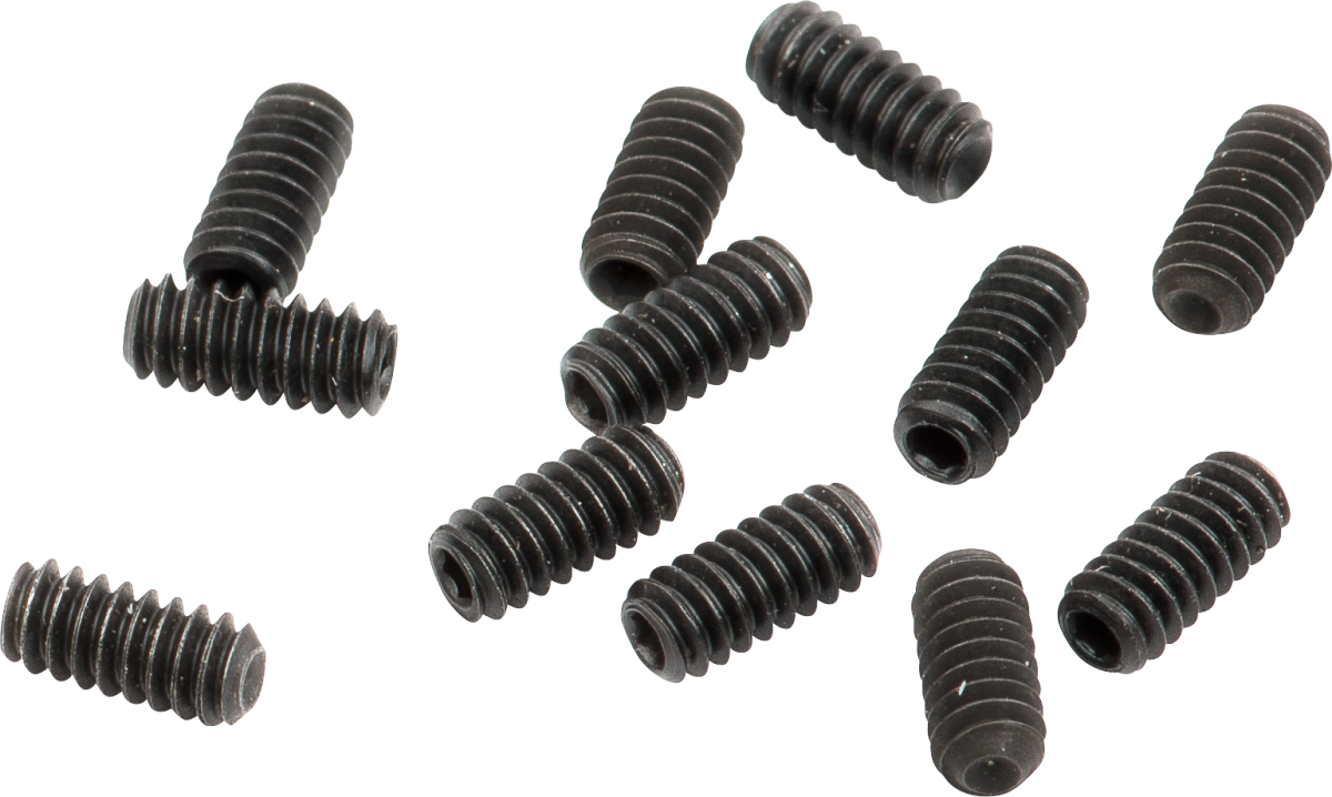 Fender American Series 1/4" Saddle Height Adjustment Screws (12), Black