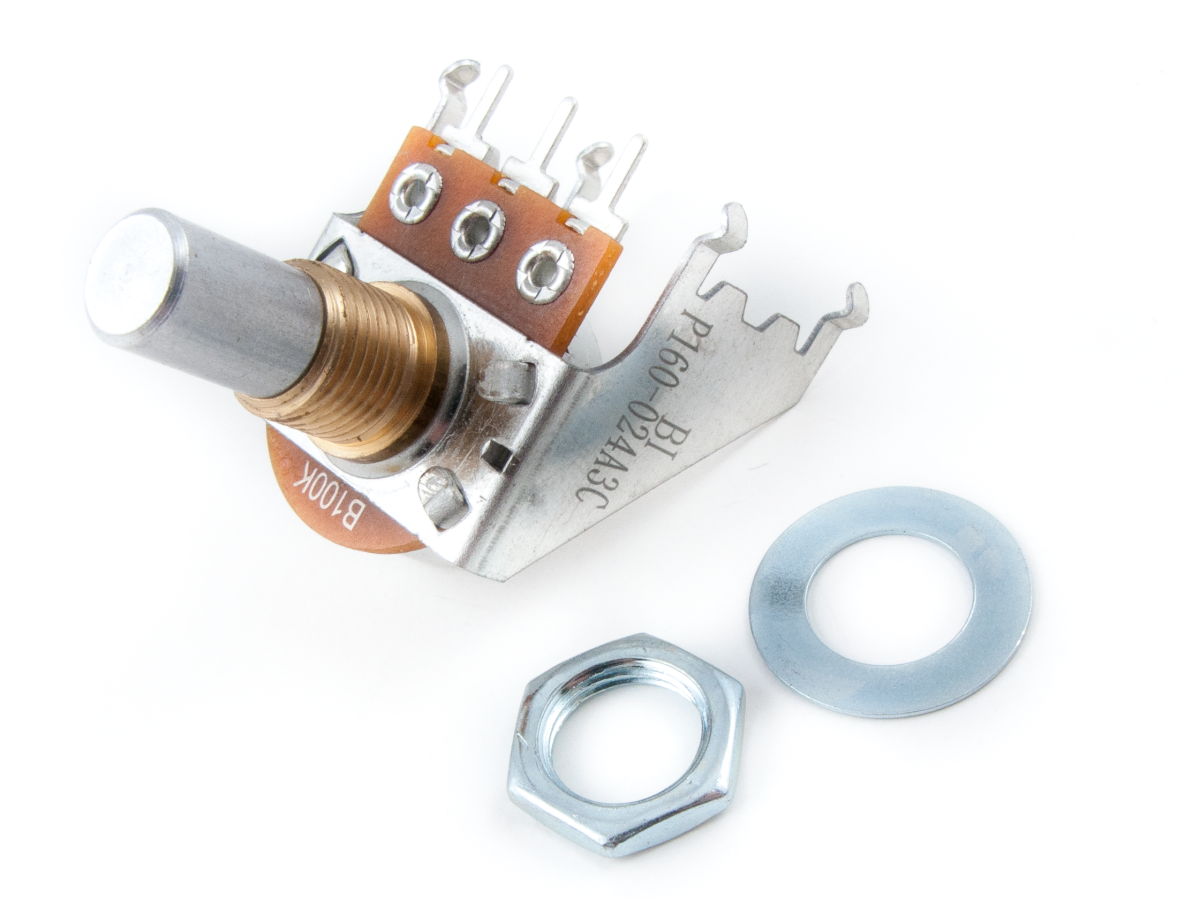 Fender 100K B Taper Snap-In Pot, Solid Shaft