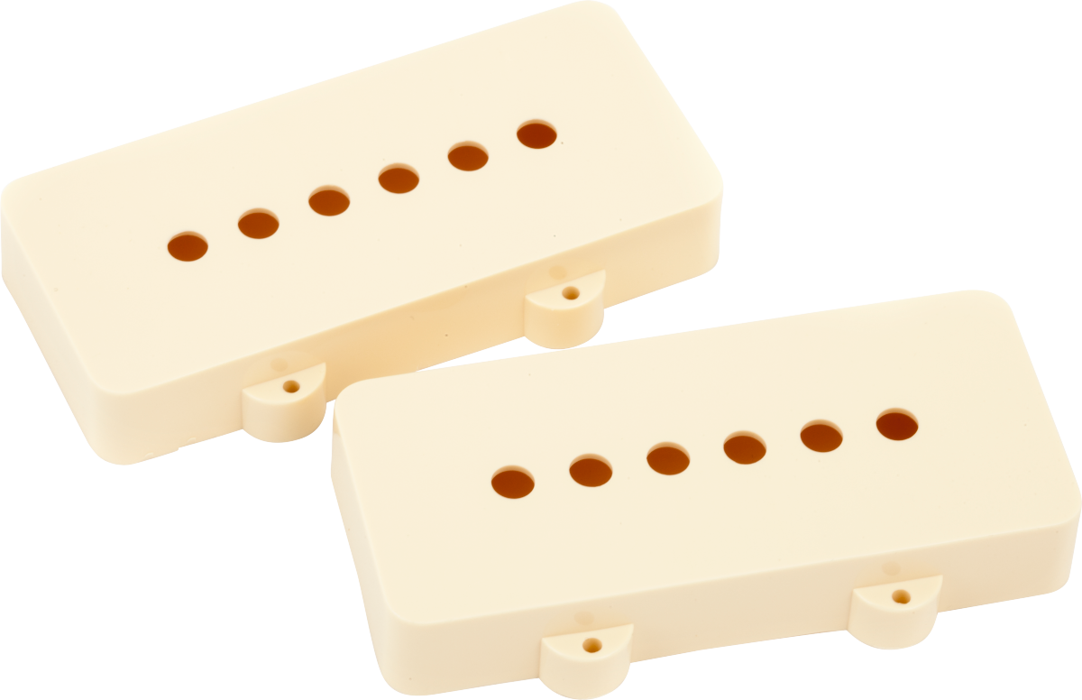 Fender Pickup Covers (2) For Jazzmaster, Aged White