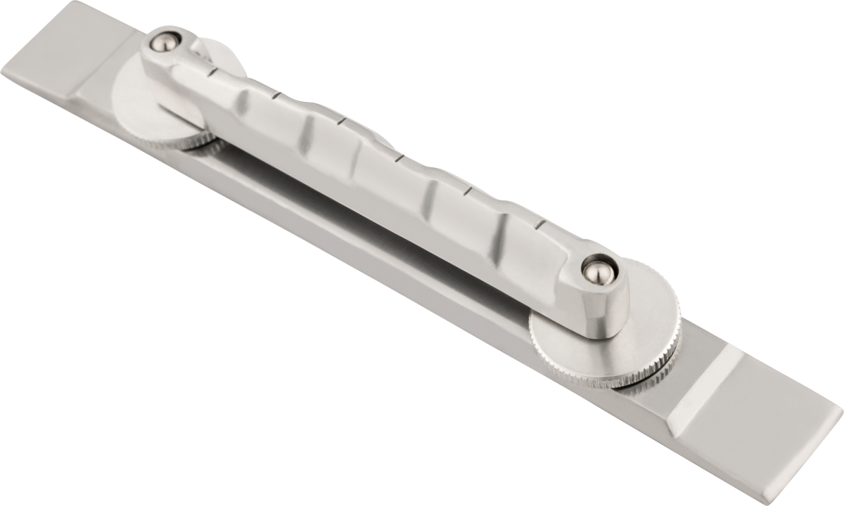 Bigsby Bridge Assembly, Plain G, Polished Aluminum