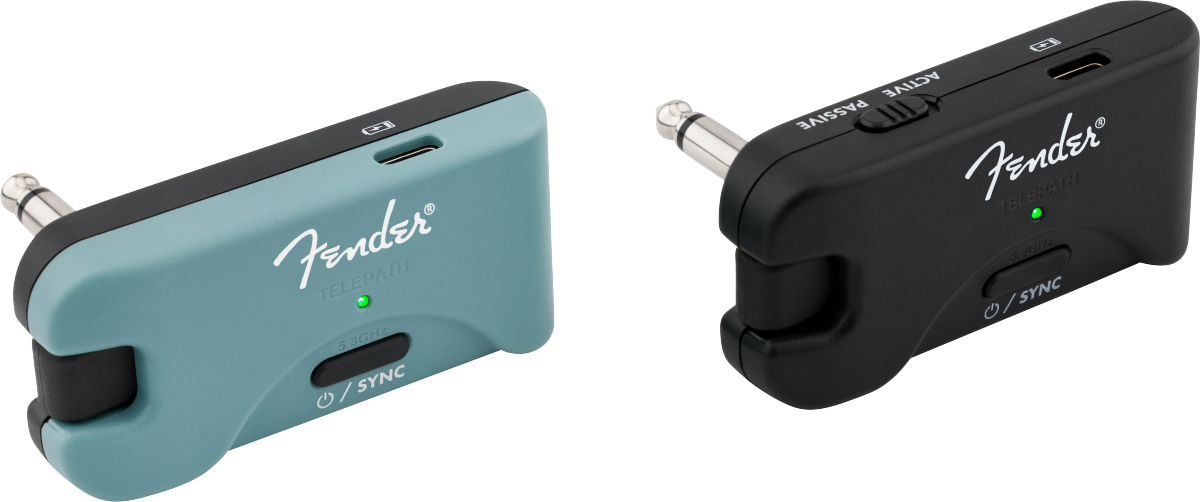 Fender Telepath Wireless System, Mystic Ice Blue and Black