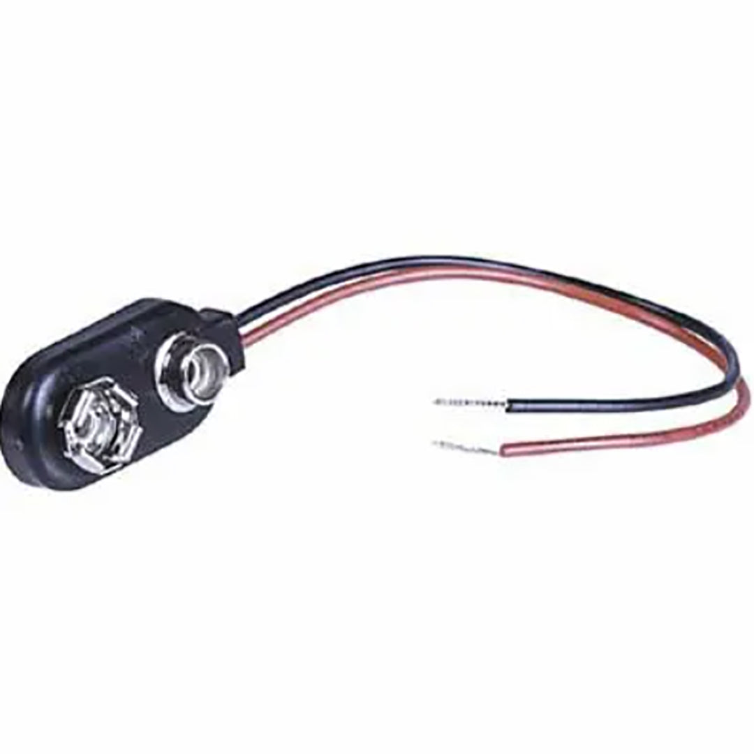 9V Battery Terminal, Plastic Leads