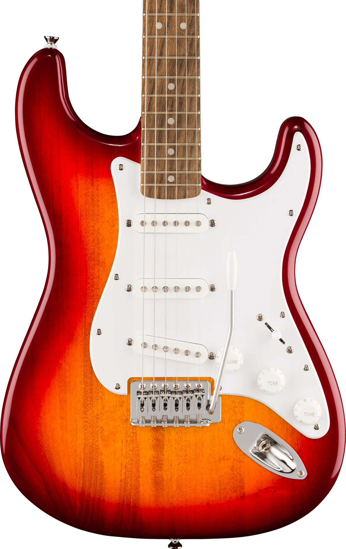 Squier Sonic Stratocaster, Laurel Fingerboard, White Pickguard, Sienna Sunburst