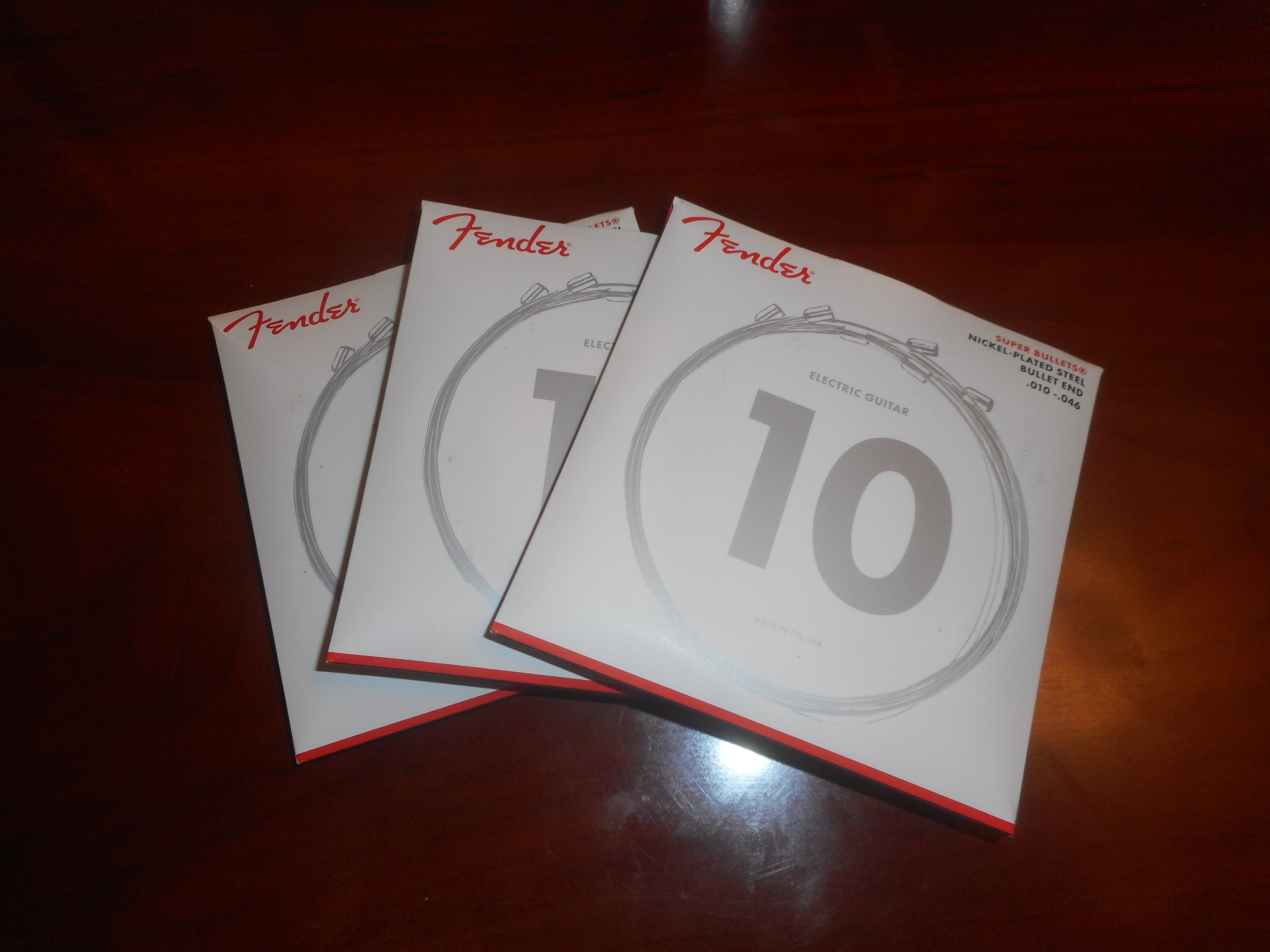Fender Super Bullets Bullet End Strings, Nickel-Plated-Steel