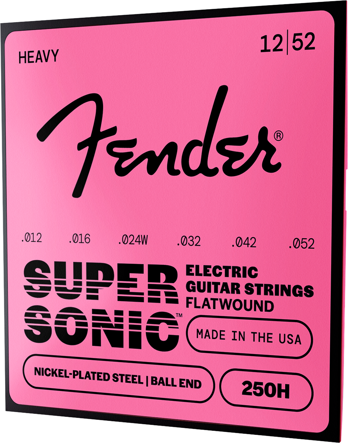 Fender Stainless Flatwounds, (50 L) Stainless Steel Flatwound Ball End Set