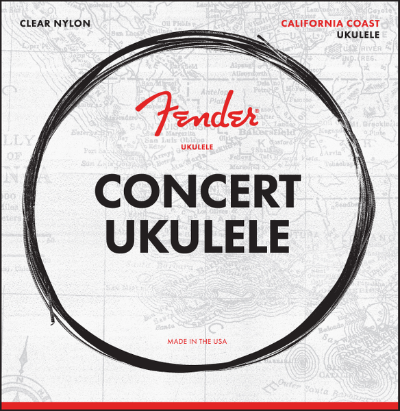 Fender California Coast 4-String Concert Ukulele Strings