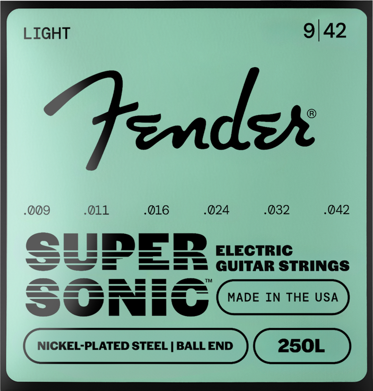 Fender Super 250's 250L Ball End Strings (3-Pack), NPS, 9-42