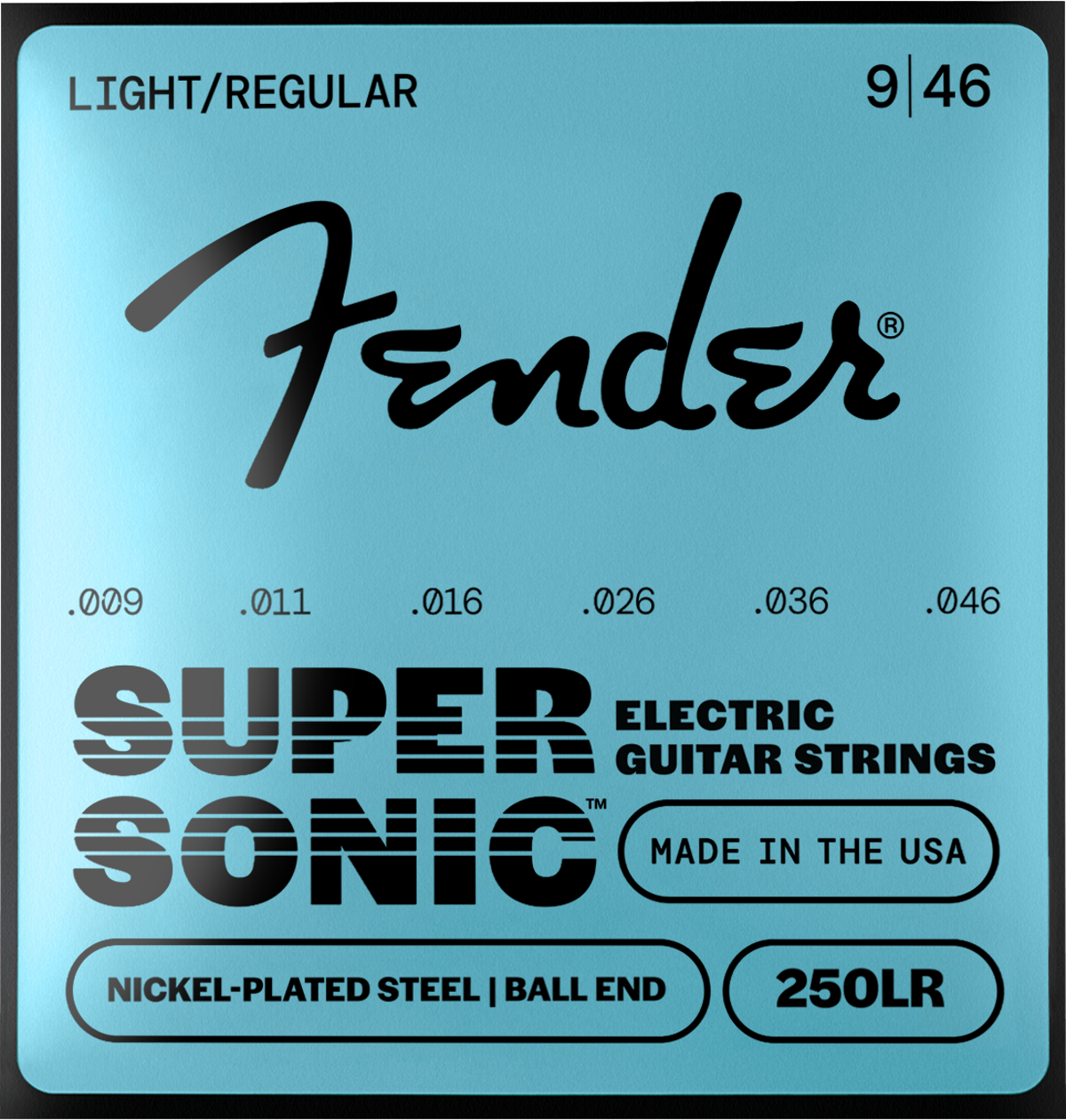 Fender Super 250's 250LR Ball End Strings (6-Pack), NPS, 9-46