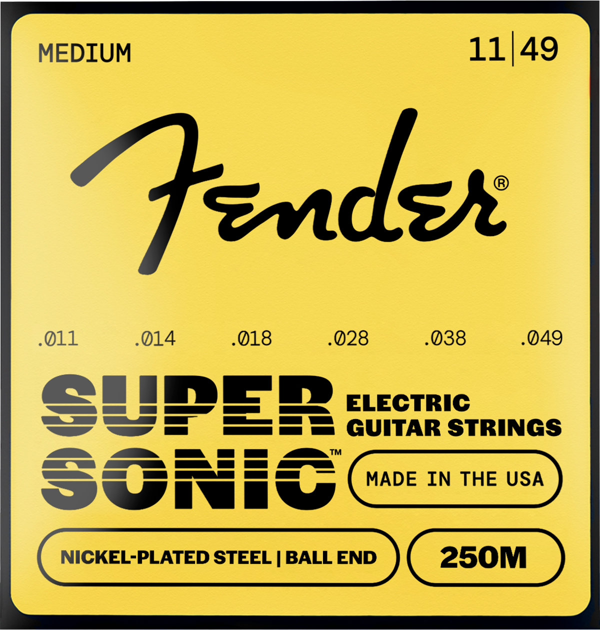 Fender Super 250's 250M Ball End Strings (6-Pack), NPS, 11-49