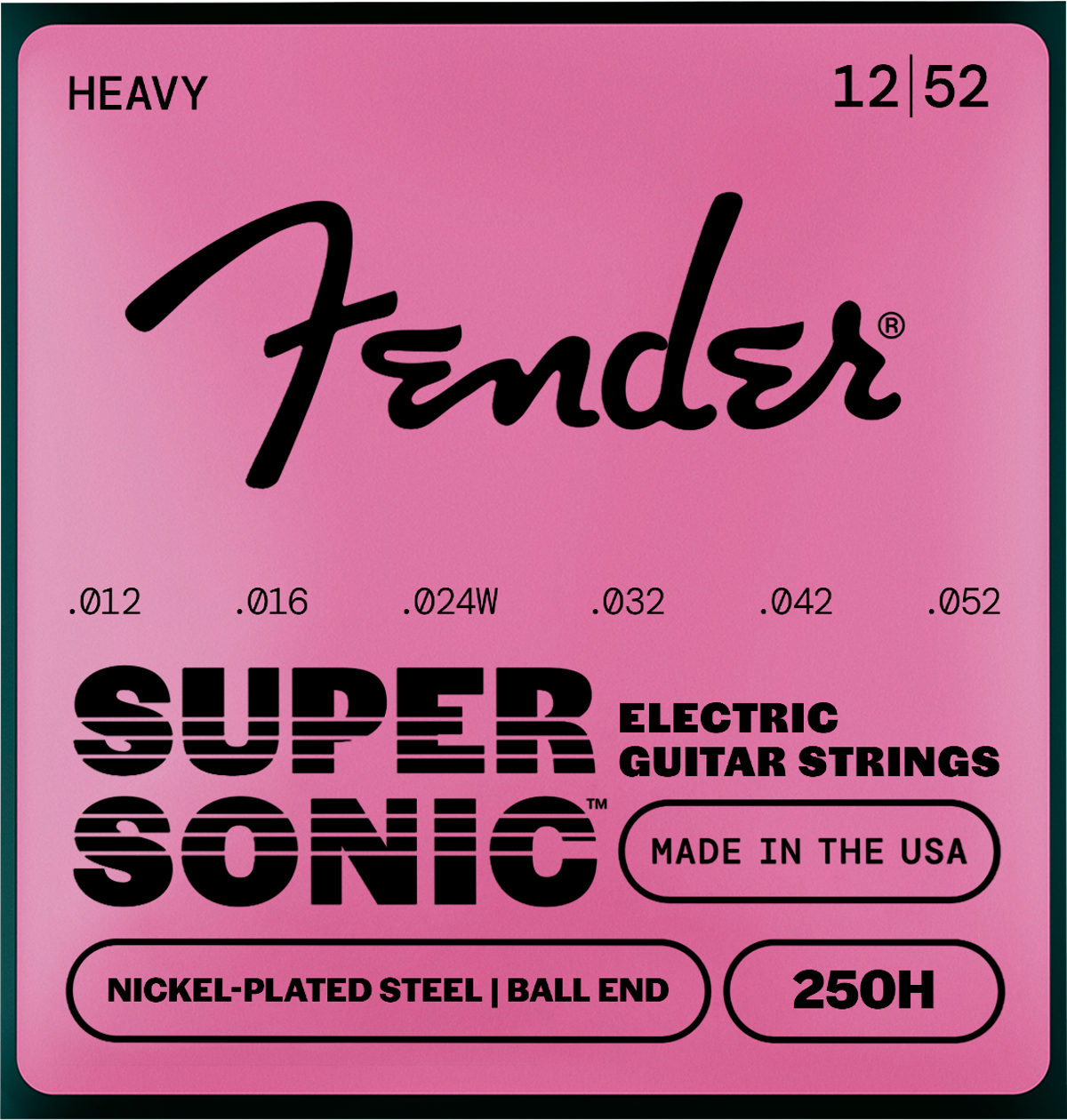 Fender Super 250's 250H Ball End Strings, NPS, 12-52