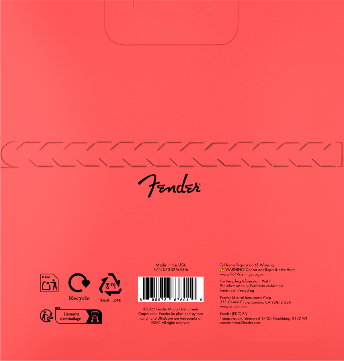Fender 1250 Ultracore Guitar Strings, Nickel Plated Steel, Ball End, 1250R Gauges .010-.046, (6)