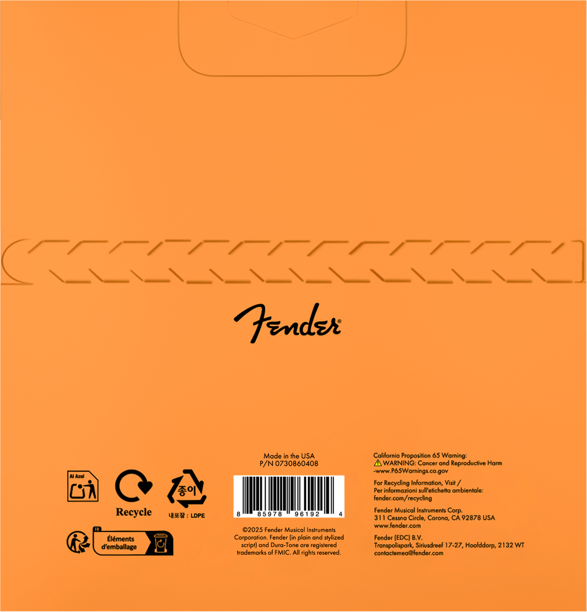 Fender Dura-Tone Coated 860M Ball End Acoustic Strings, Phosphor Bronze, 13-56