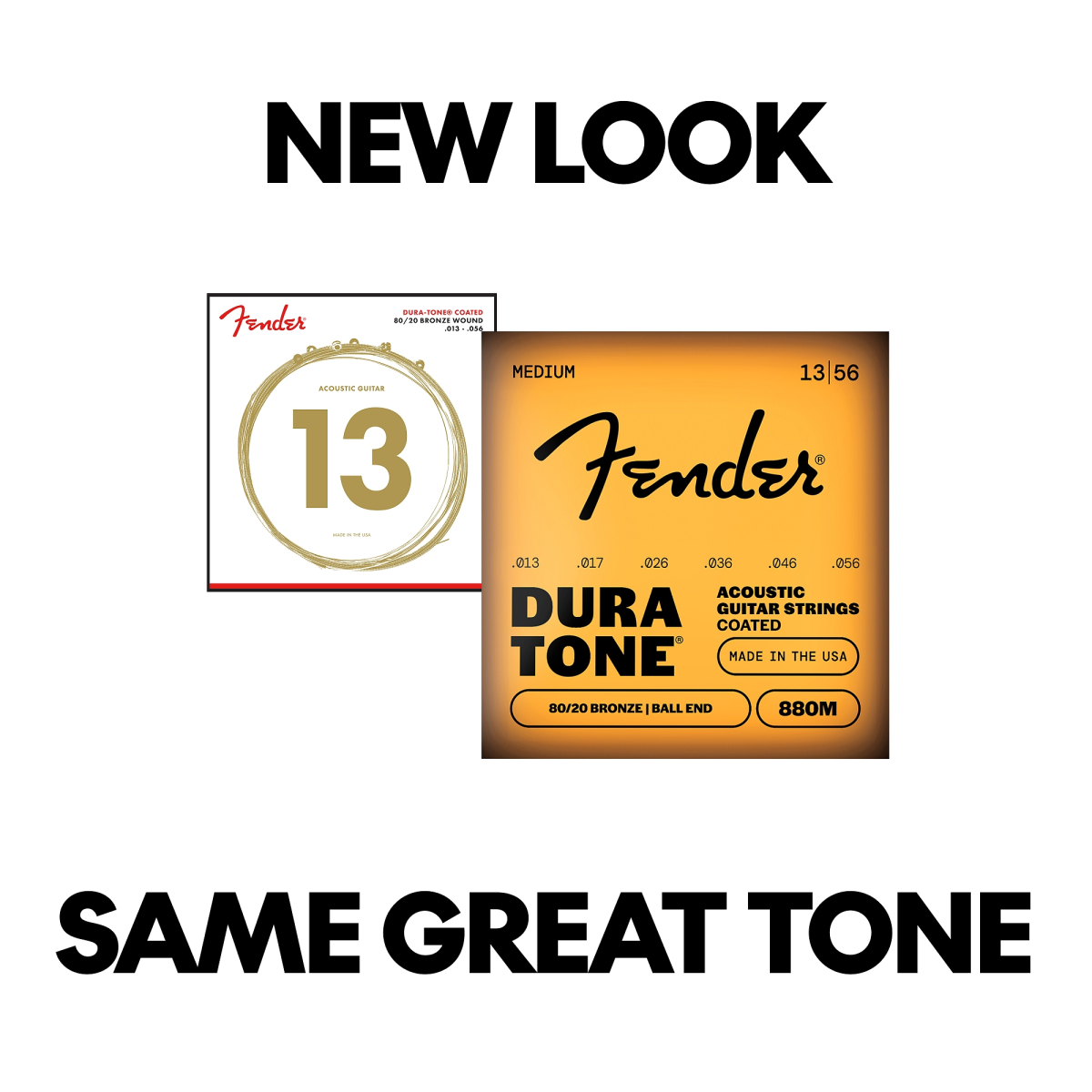 Fender Dura-Tone Coated Ball End Acoustic Strings, 80/20 Bronze