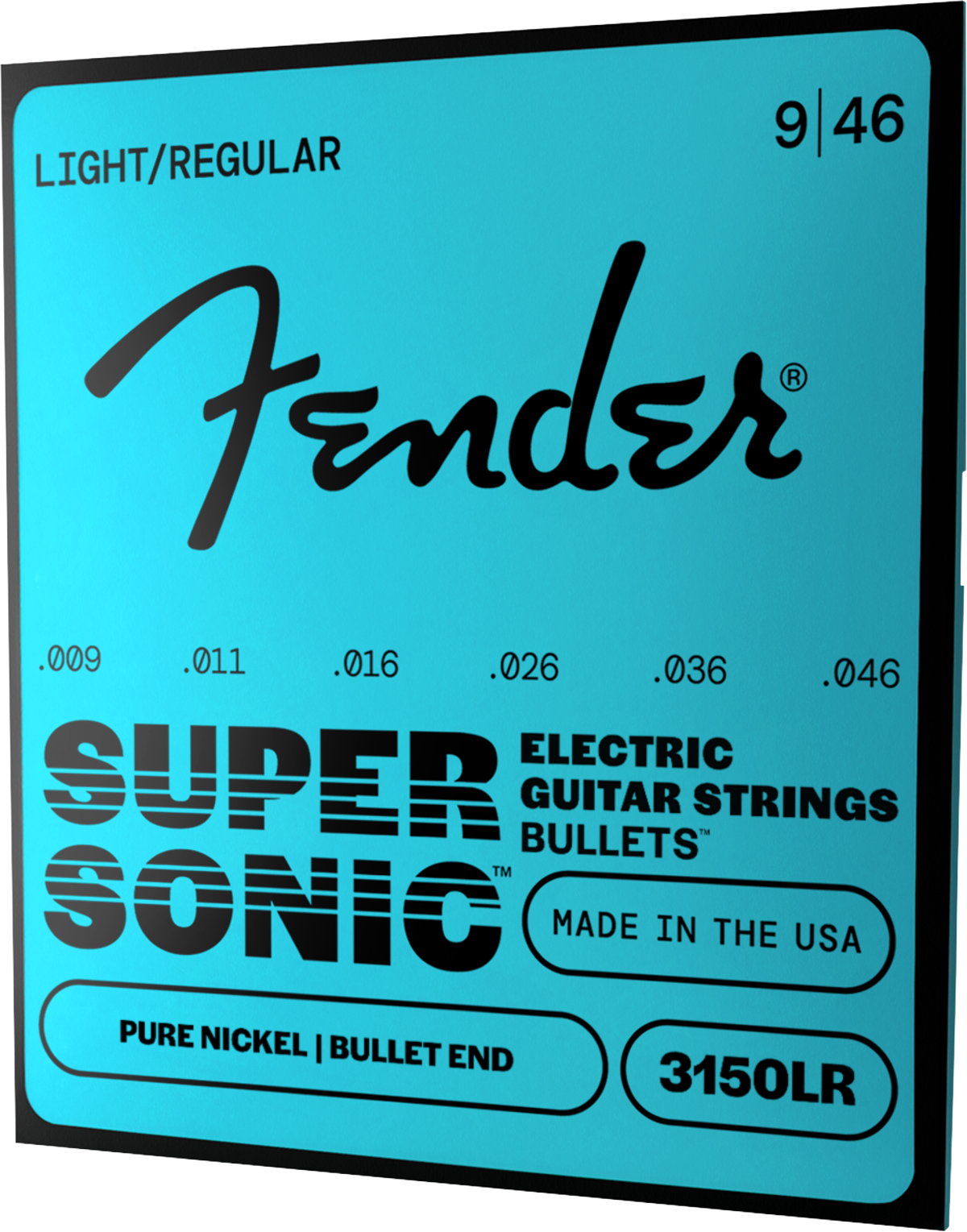 Fender Original Bullets 3150LR Bullet End Strings, Pure Nickel, 9-46