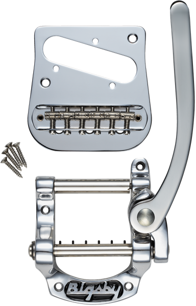 Bigsby B5 Vibrato Tailpiece Kit For Tele Mod, Polished Aluminum