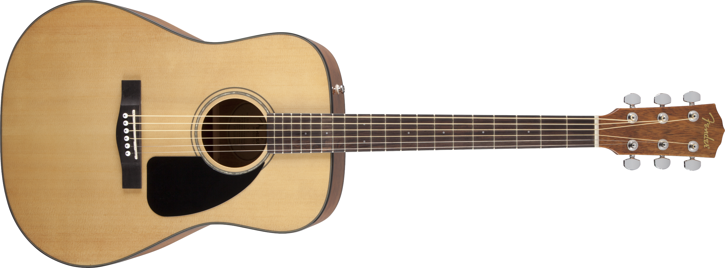Fender CD-60 Dreadnought Acoustic Guitar V3 W/ Case, Walnut Fingerboard, Natural