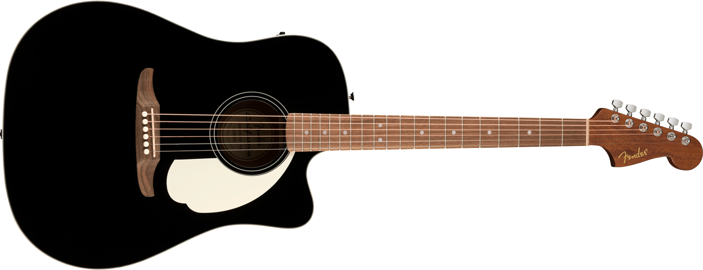 Fender California Standard Redondo CE Acoustic Guitar, Spruce Top, Black