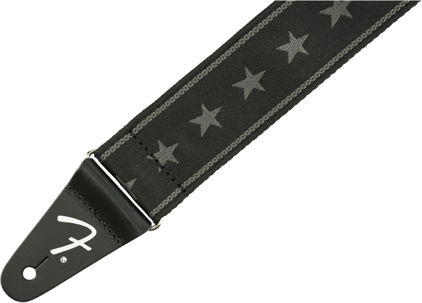 Fender Nylon Stars and Stripes Strap, Black/Grey