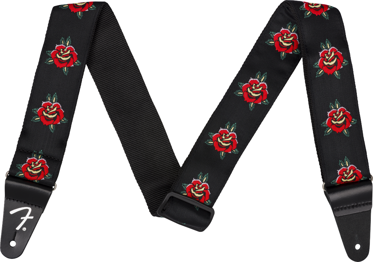 Fender Rose Strap, Red, 2"