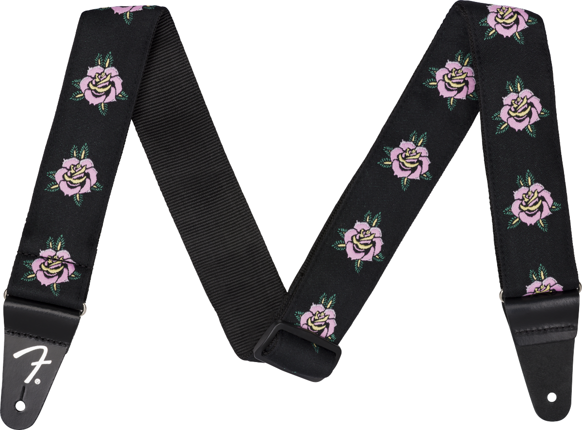 Fender Rose Strap, Pink, 2"