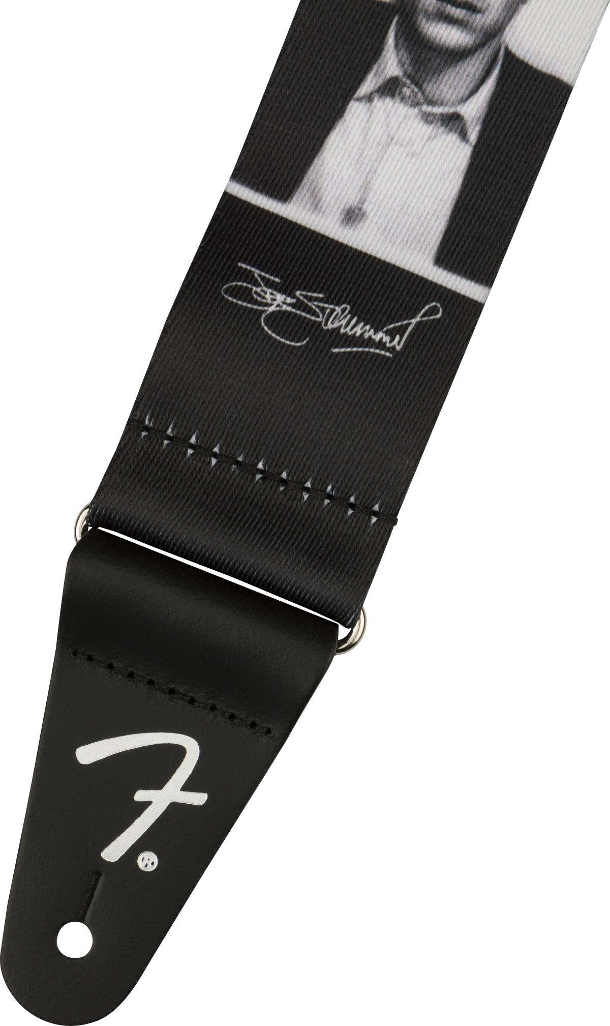 Fender Joe Strummer Know Your Rights Strap, Black/White