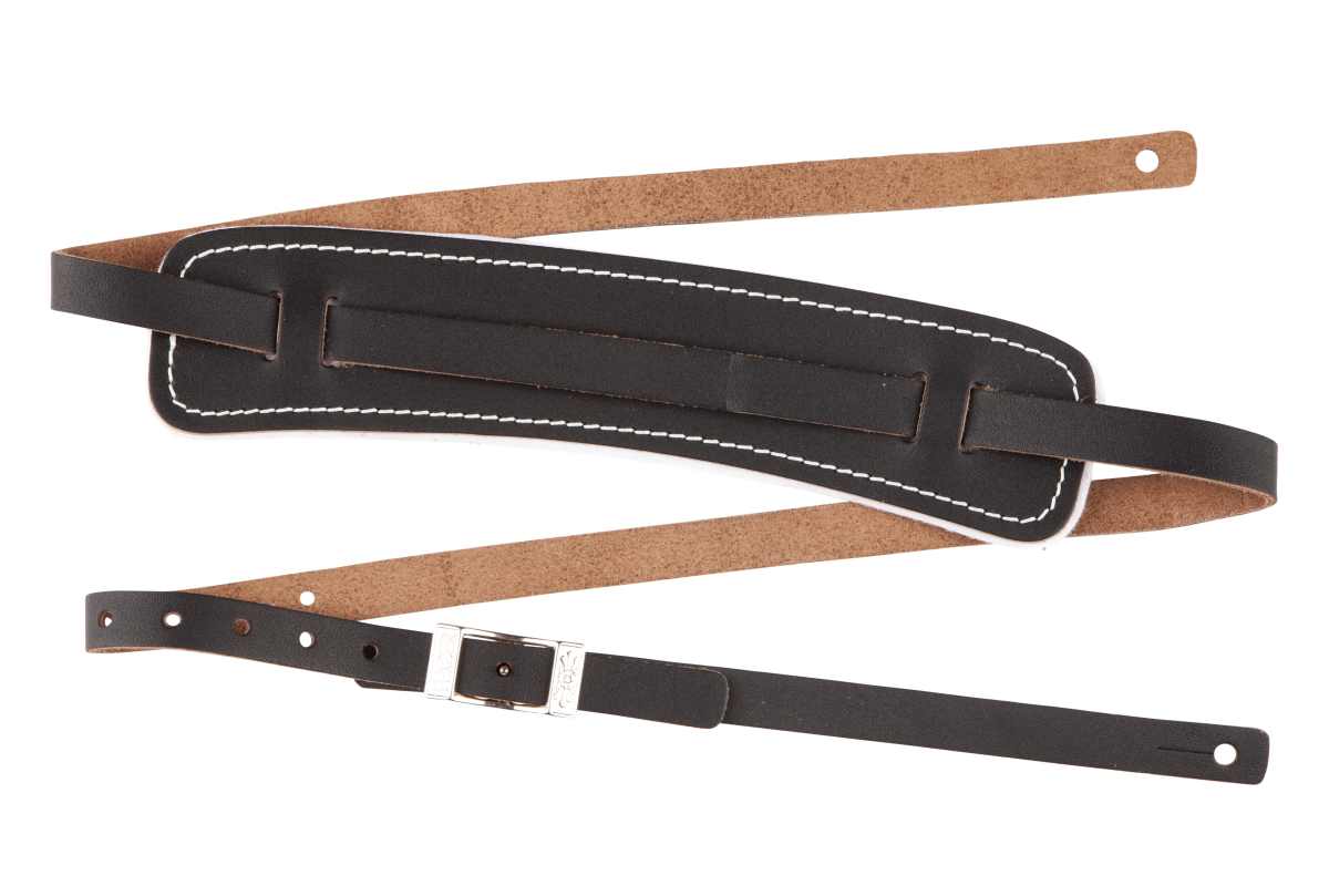 Fender Standard Vintage Leather Strap, Black