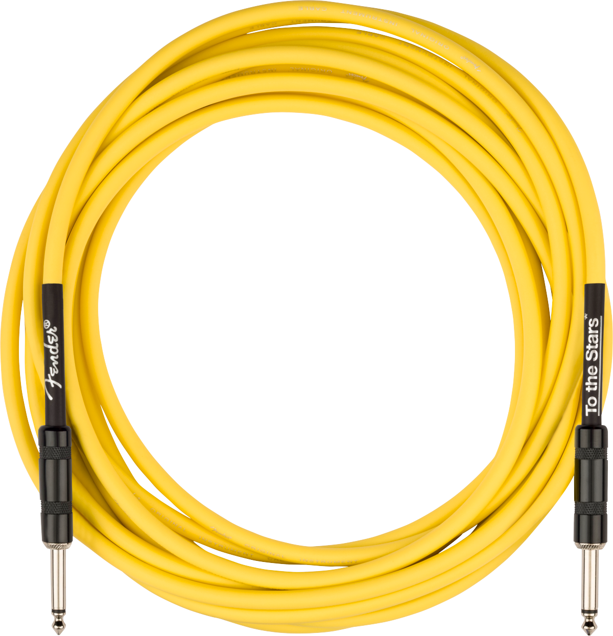 Fender Tom DeLonge 18.6' To The Stars Instrument Cable, Graffiti Yellow
