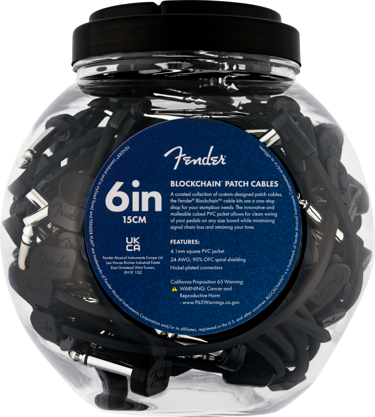 Fender Blockchain Patch Cables (50), Black