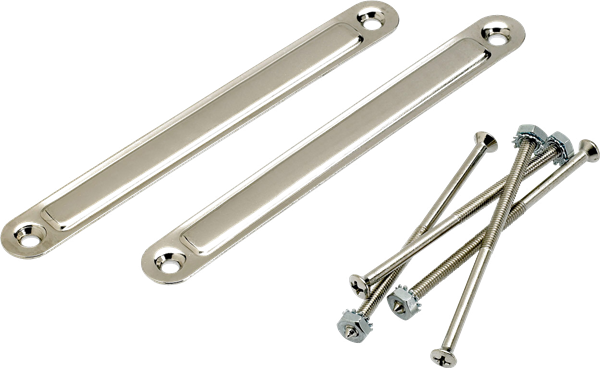 Fender Pure Vintage Large Chassis Straps (2), Nickel