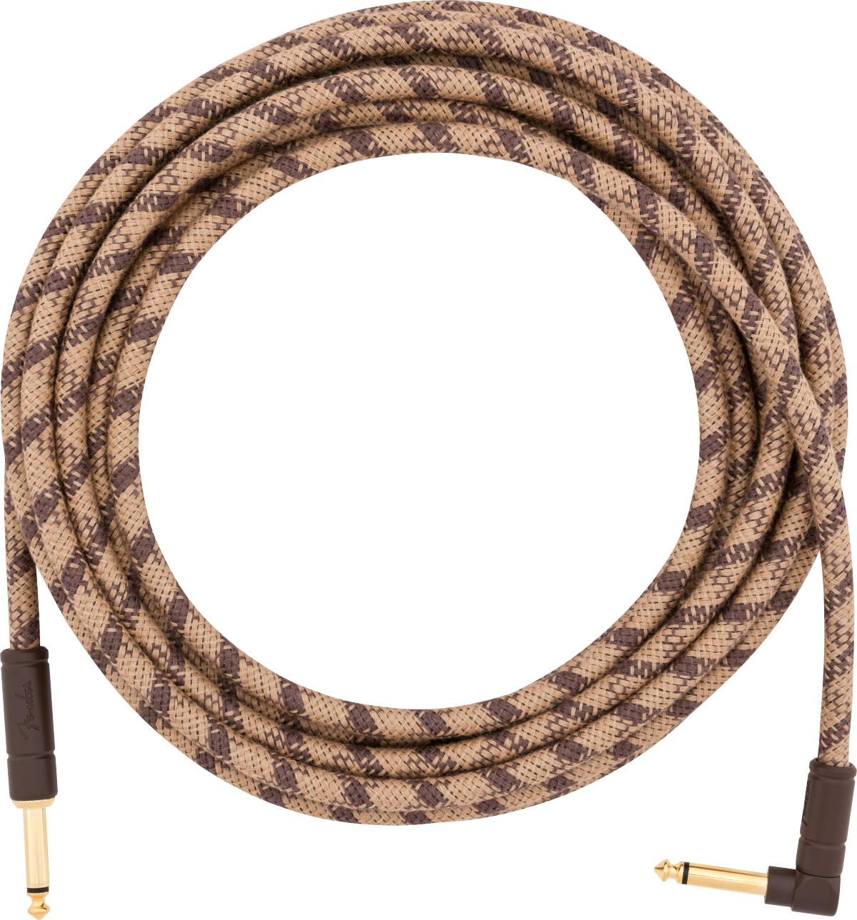Fender Pure Hemp Festival Instrument Cable, Straight/Angle