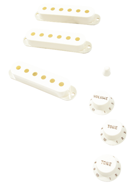 Fender Pure Vintage '60s Strat Accessory Kit, Vintage White