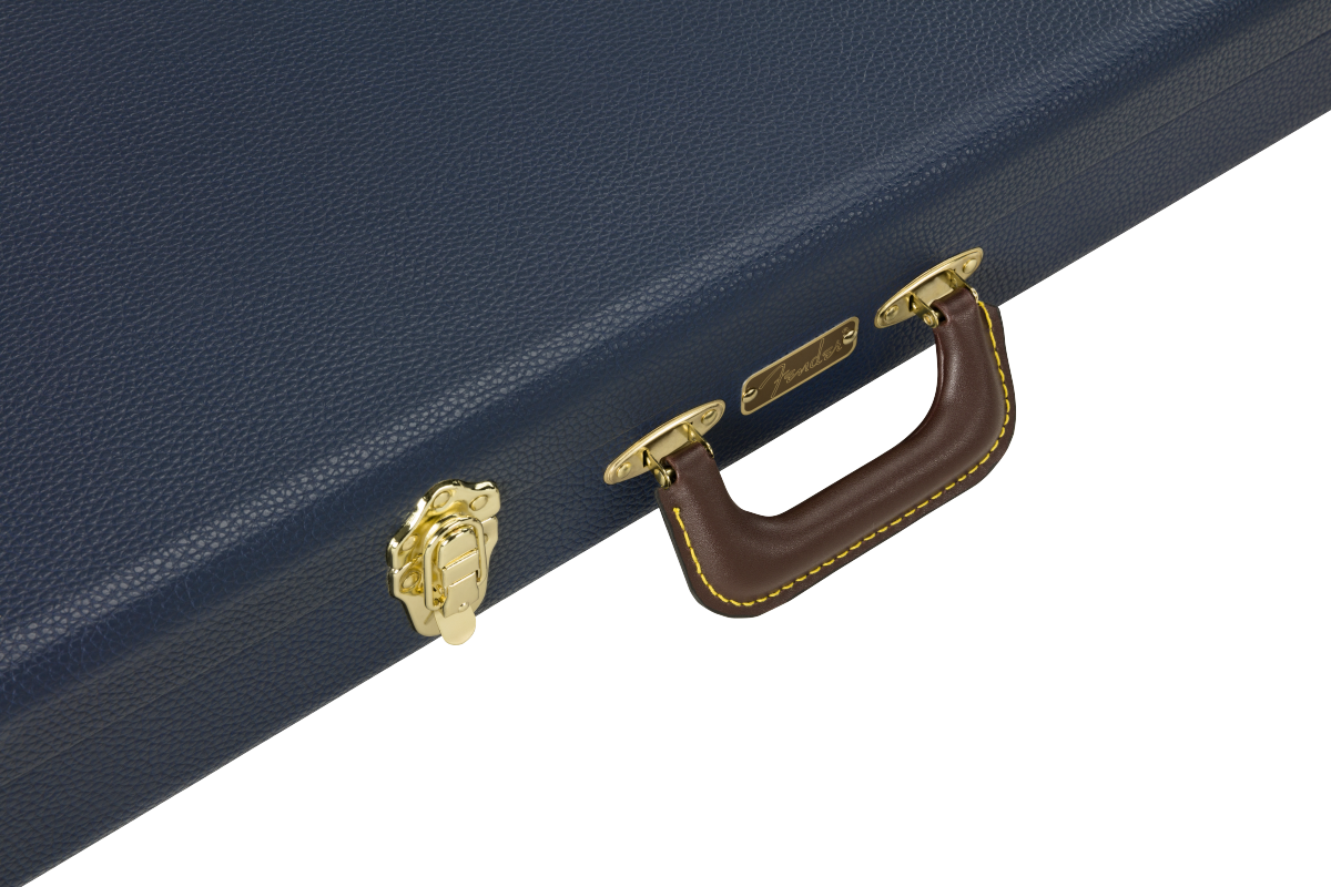 Fender Classic Series Wood Case For Strat/Tele, Navy Blue
