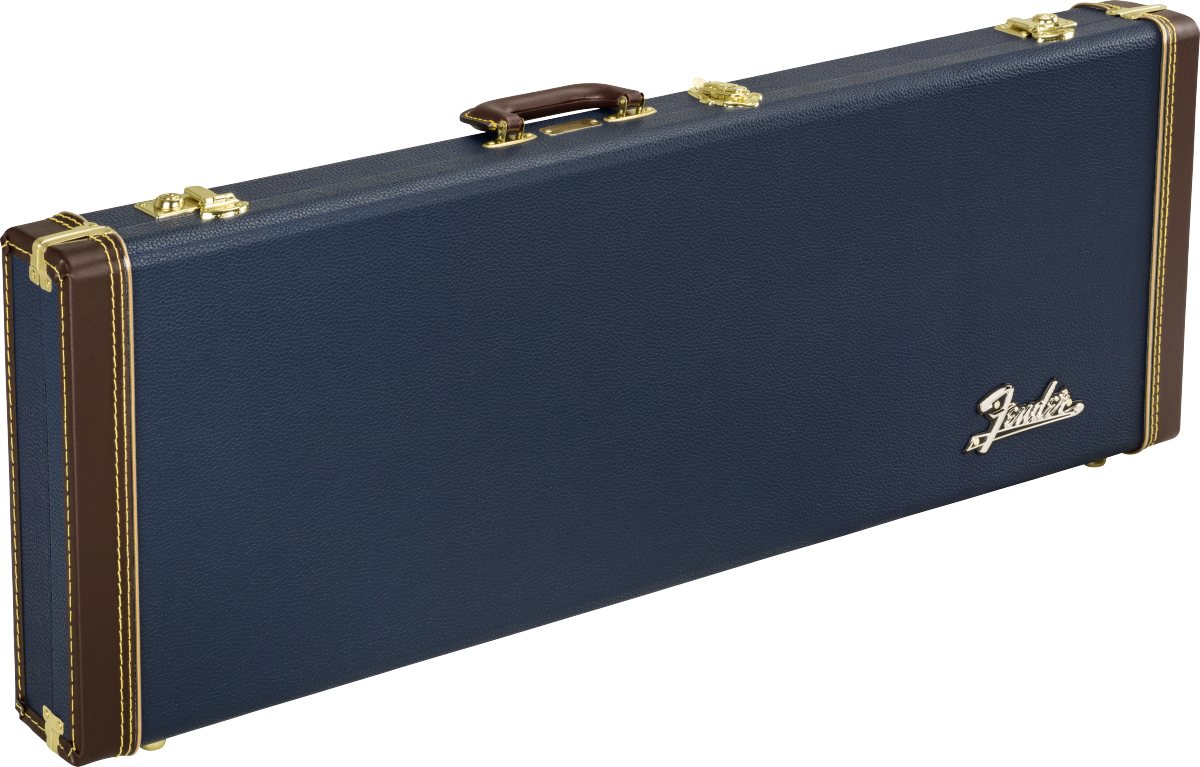 Fender Classic Series Wood Case For Strat/Tele, Navy Blue
