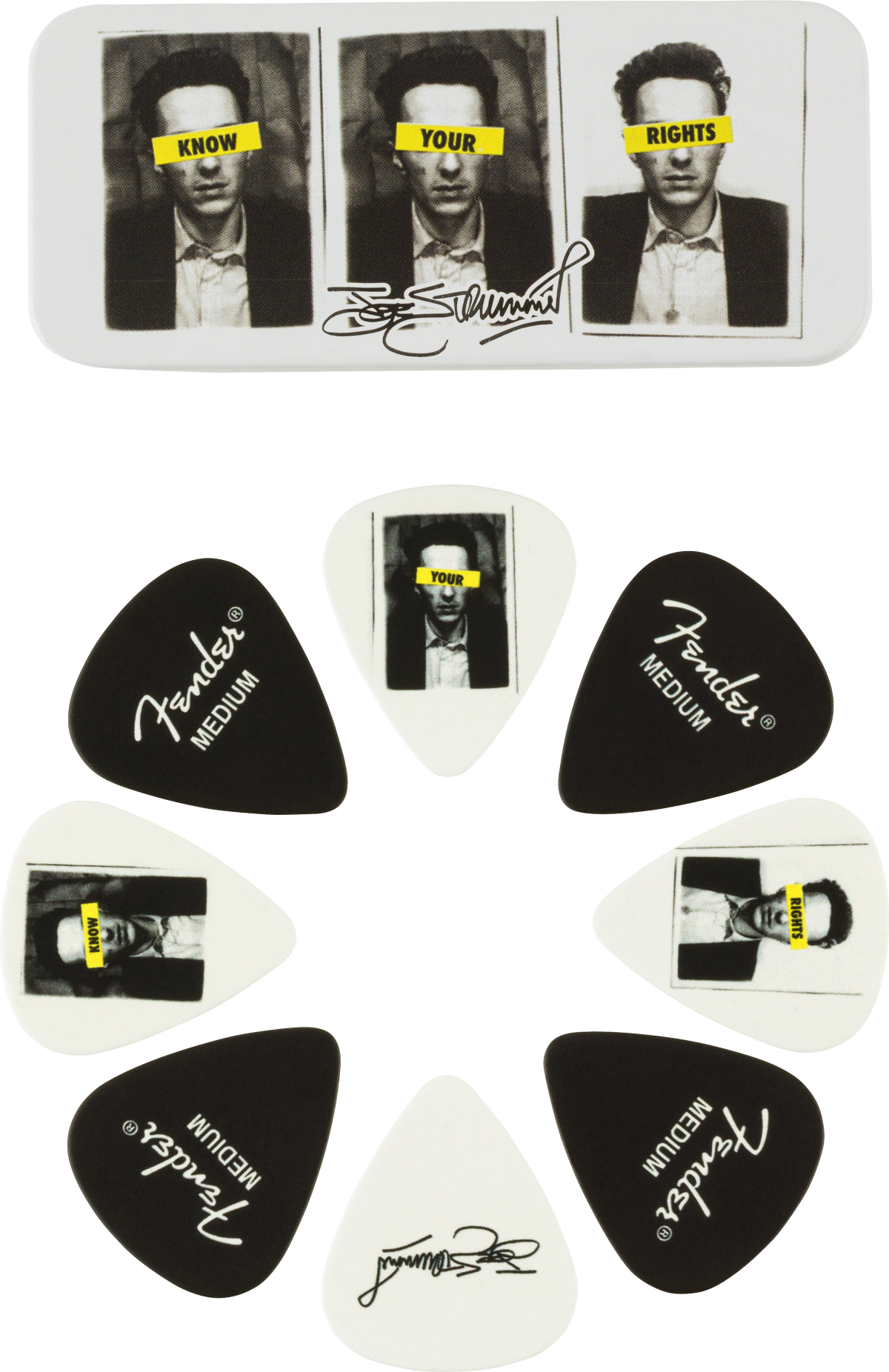 Fender Joe Strummer Pick Tin (8 Picks), Medium