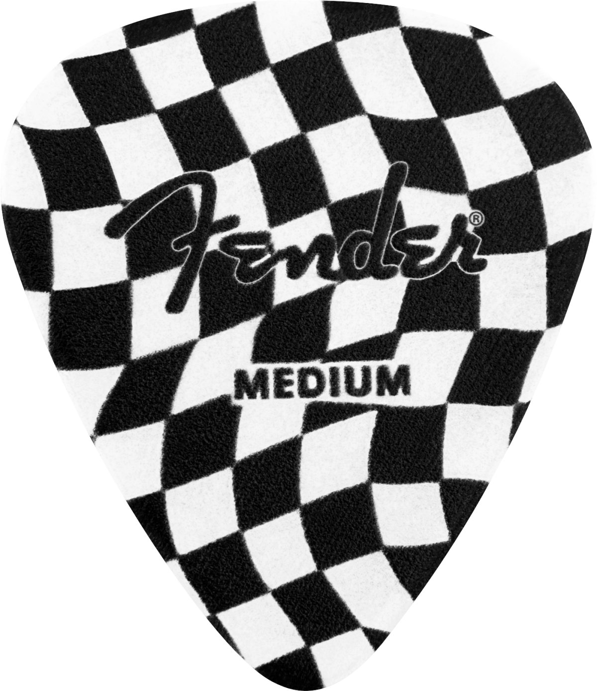 Fender 351 Celluloid Picks (8), Wavy Checkerboard