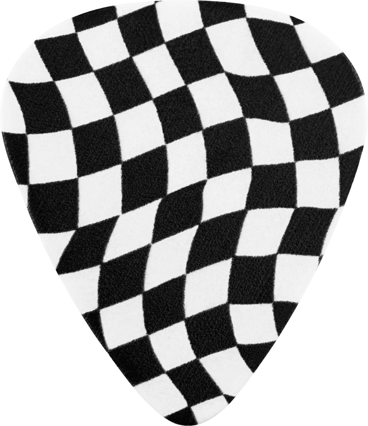 Fender 351 Celluloid Picks (8), Wavy Checkerboard