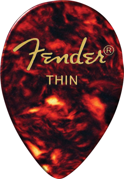 Fender 358 Classic Celluloid Picks, Shell