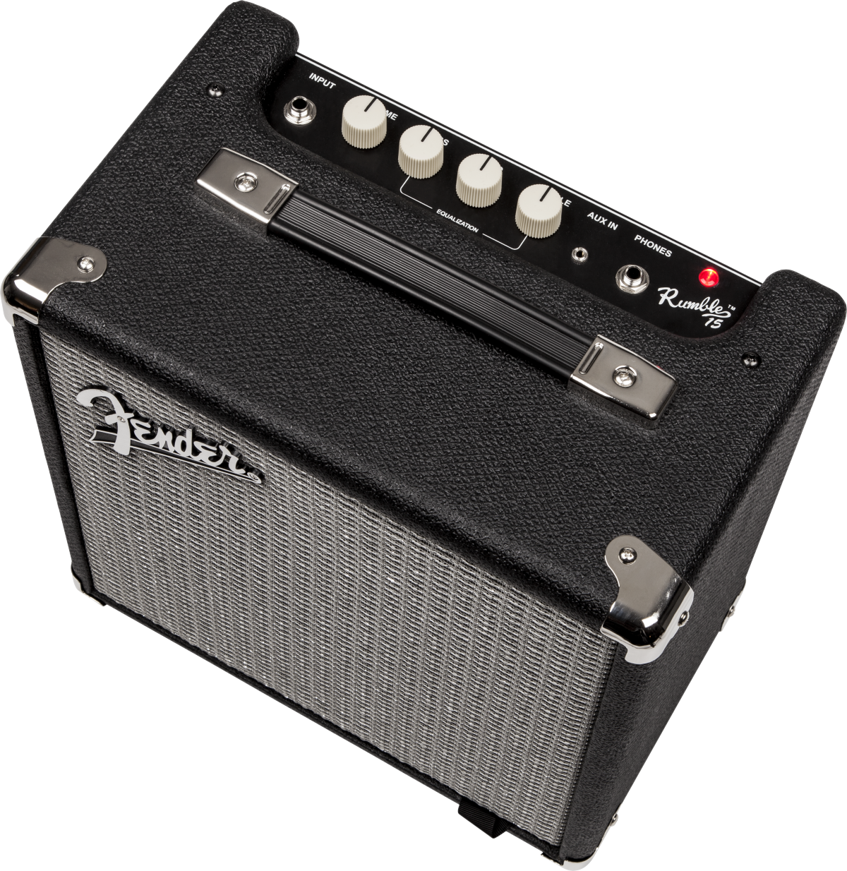 Fender Rumble 15 (V3), Black and Silver, 120V
