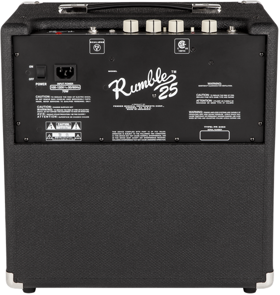 Fender Rumble 25 (V3), 120V, Black/Silver