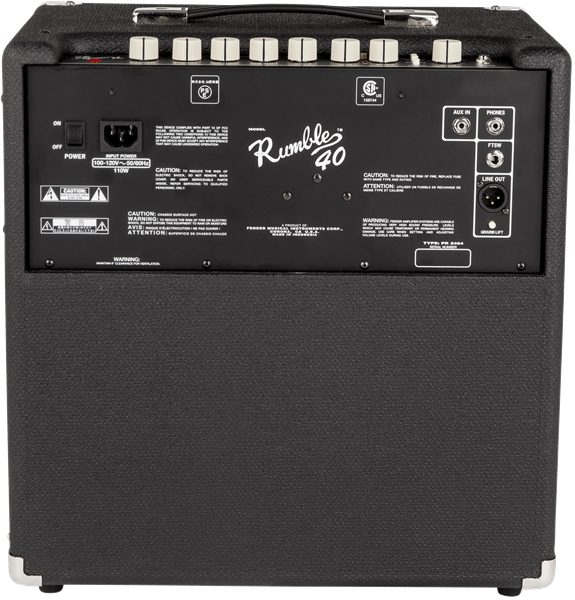 Fender Rumble 40 (V3), 120V, Black/Silver