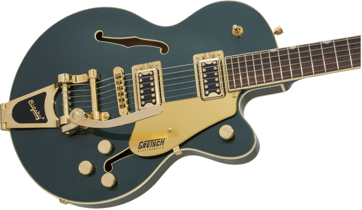 Gretsch G5655TG Electromatic Center Block Jr. Single-Cut w/ Bigsby and Gold Hardware, Laurel Fingerboard, Cadillac Green