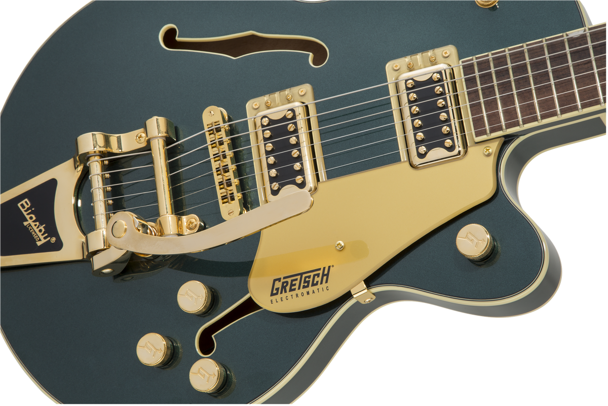 Gretsch G5655TG Electromatic Center Block Jr. Single-Cut w/ Bigsby and Gold Hardware, Laurel Fingerboard, Cadillac Green