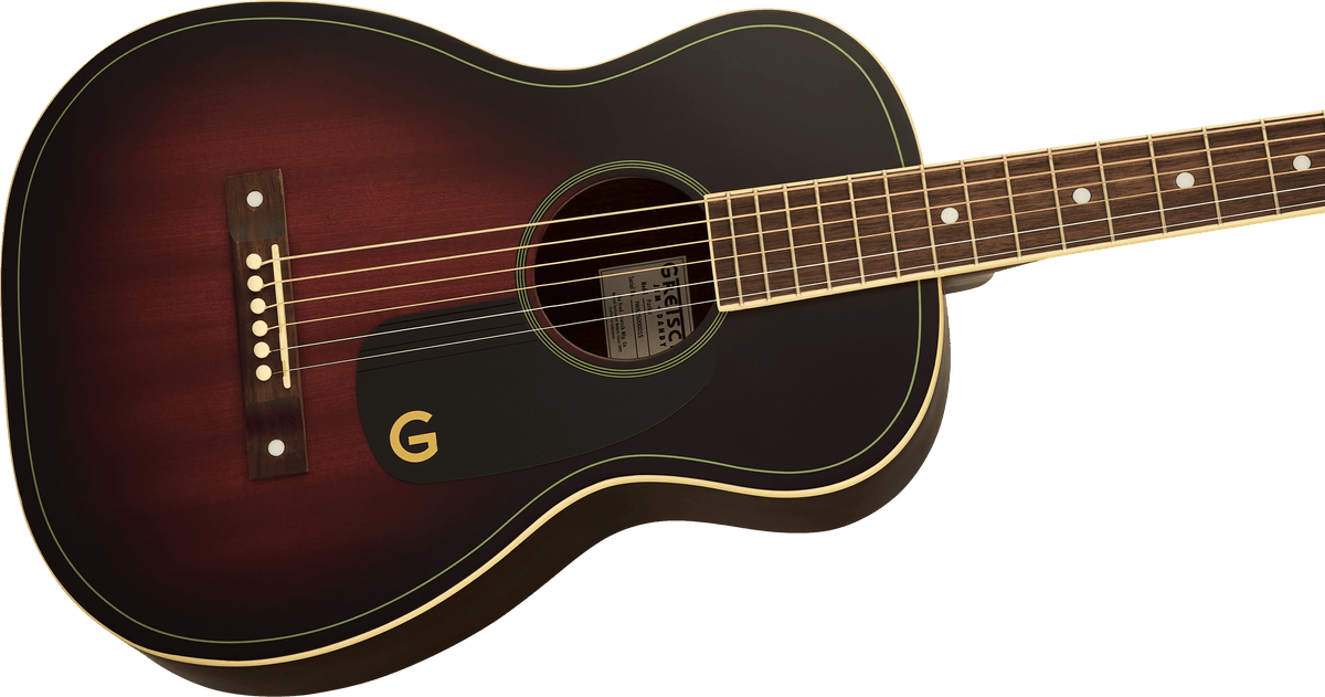 Gretsch Jim Dandy Parlor Guitar, Walnut Fingerboard, Deep Cherry Burst