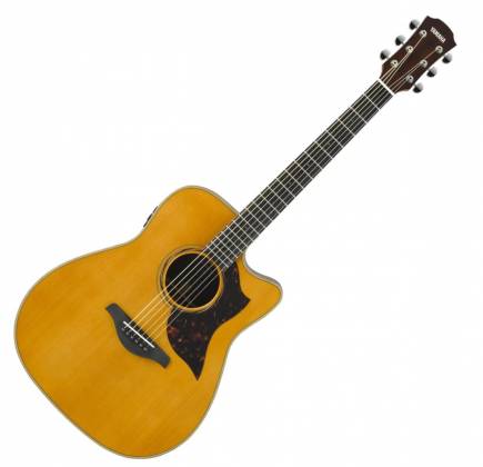 Yamaha A3R Folk Cutaway Acoustic-Electric Guitar, Rosewood, Vintage Natural