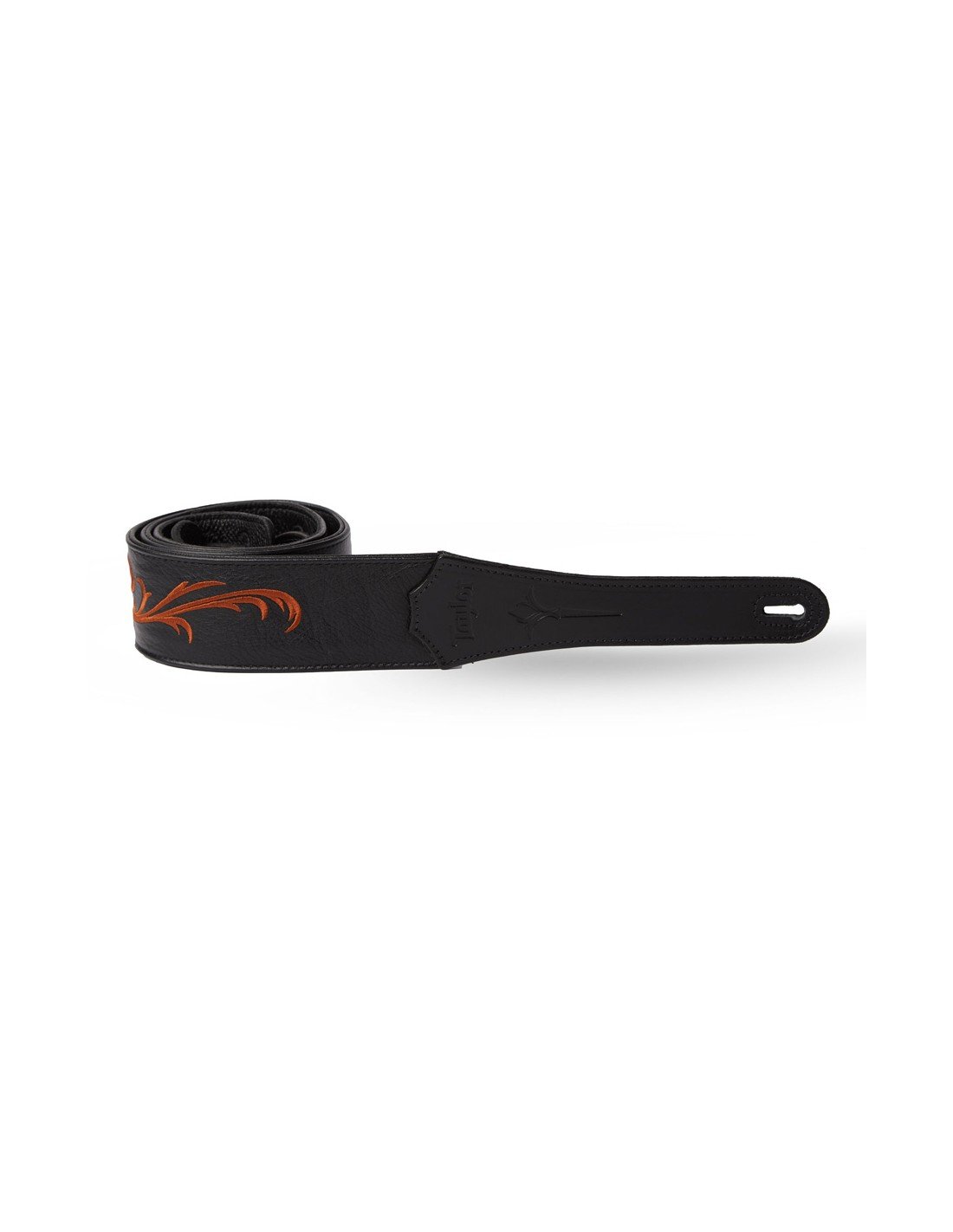 Taylor Nouveau Leather Guitar Strap, Black